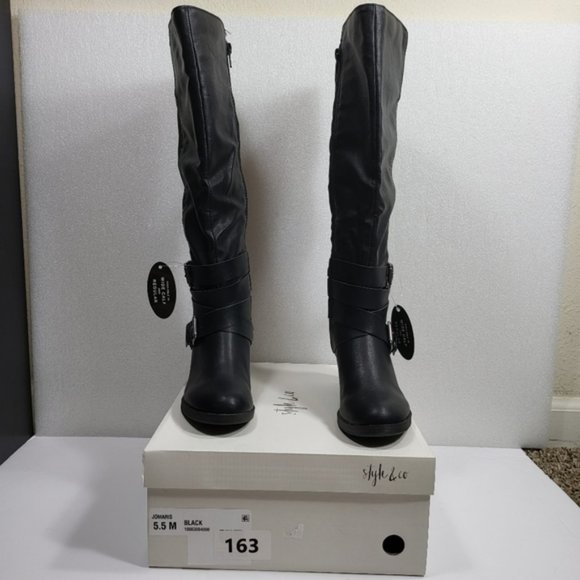 Style & CO Women Jomaris Leather Boots SIZE-5.5-M COD/163 - Picture 6 of 6